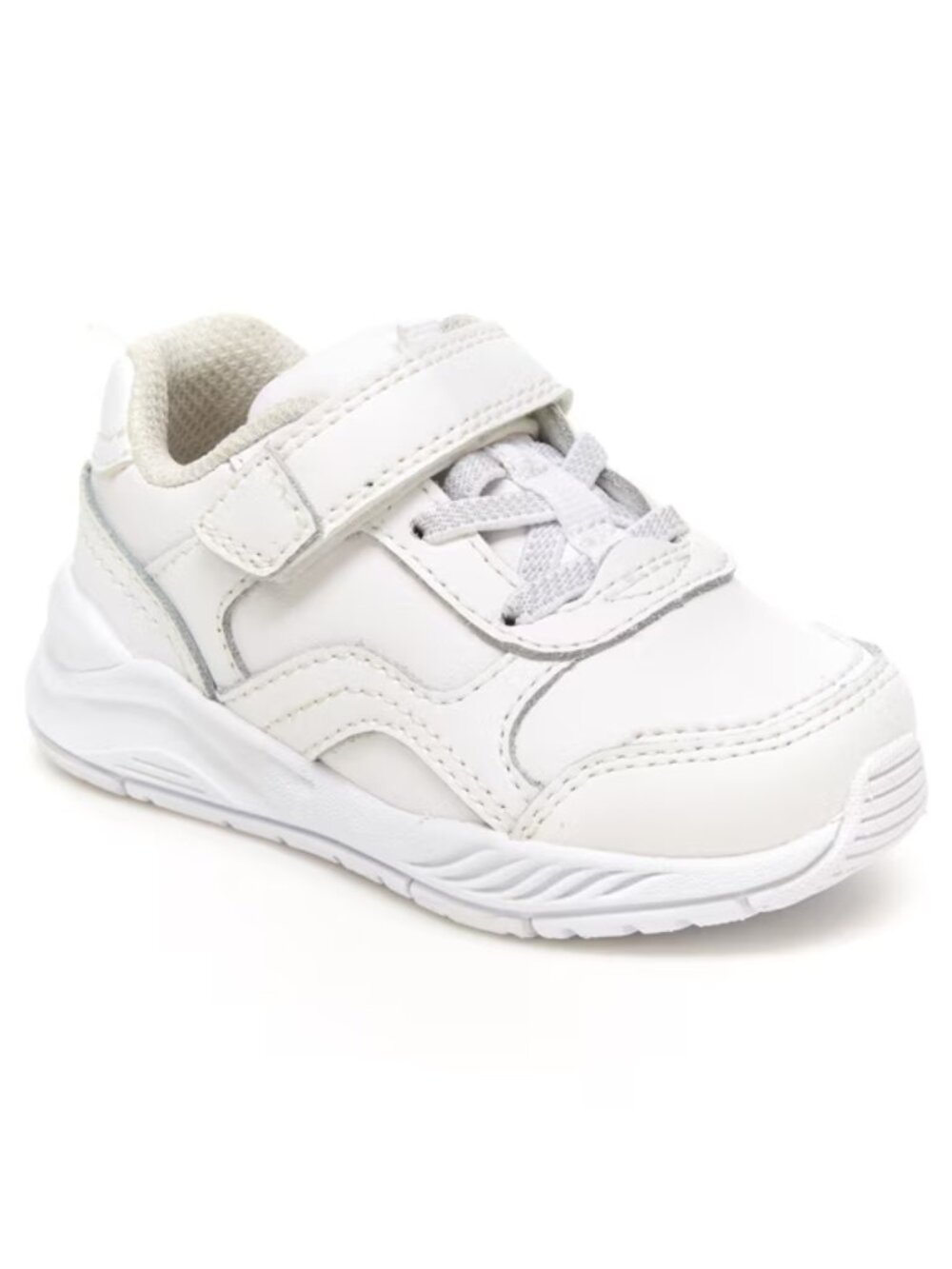 NWT Stride Rite Made2Play Brighton Sneaker, White, 6 US Unisex Big Kid